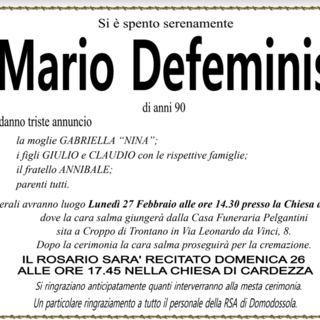 Mario Defeminis di anni 90