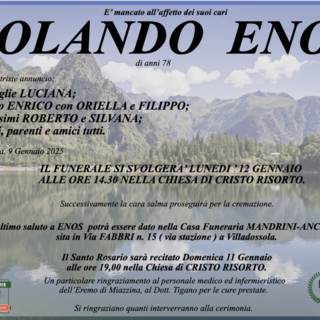 Rolando Enos di anni 78