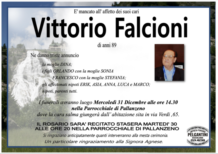 Vittorio Falcioni di anni 89