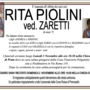 Rita Piolini ved. Zaretti di anni 75 Rita Piolini ved. Zaretti di anni 75