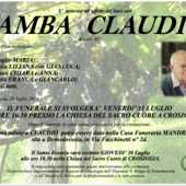 Gamba Claudio di anni 87