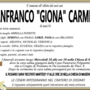 Gianfranco 'Giona' Carmine di anni 81