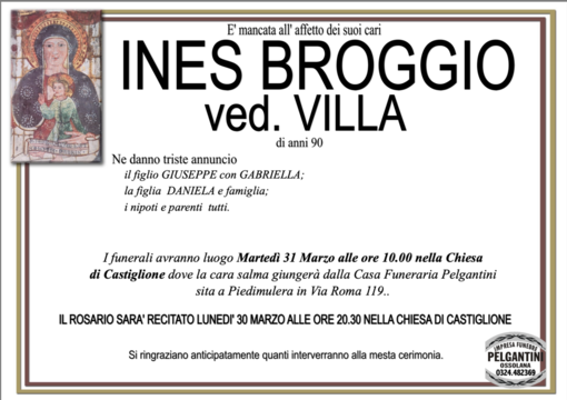Ines Broggio ved. Villa di anni 90