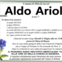 Aldo Ariola di anni 77