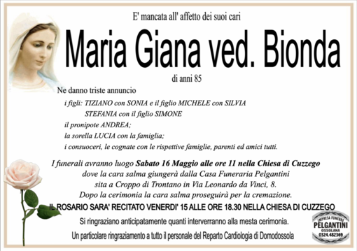 Maria Giana ved. Bionda Maria Giana ved. Bionda