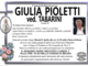 Giulia Pioletti ved. tabarini di anni 90