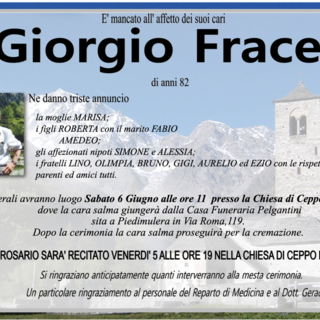Giorgio Fracei di anni 82