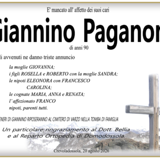 Giannino Paganoni di anni 90