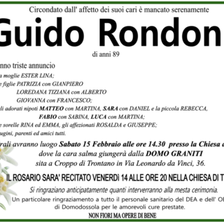 Guido Rondoni 89 anni