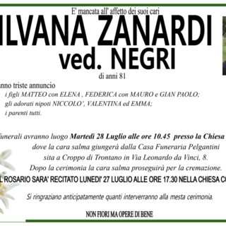 Silvana Zanardi ved. Negri di anni 81
