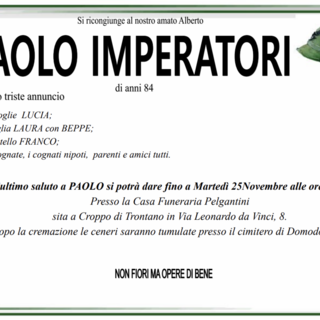 Paolo Imperatori di anni 84