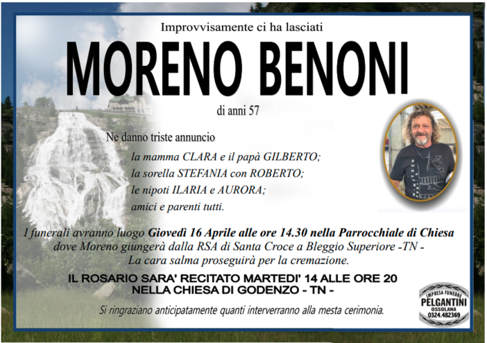 Moreno Benoni di anni 57
