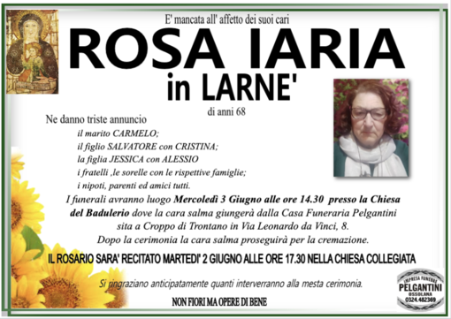Rosa Iaria in Larnè di anni 68 Rosa Iaria in Larnè di anni 68