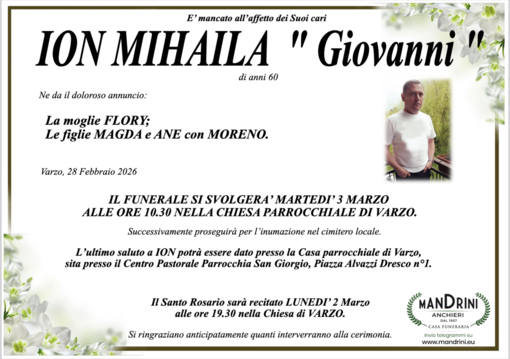 Ion Mihaila "Giovanni"di anni 60