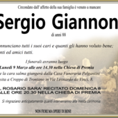 Sergio Giannoni di anni 88