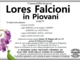 Lores Falcioni in Piovani di anni 76 Lores Falcioni in Piovani di anni 76