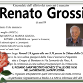 Renato Grossi di anni 89