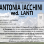 Antonia Iacchini ved. Lanti di anni 90
