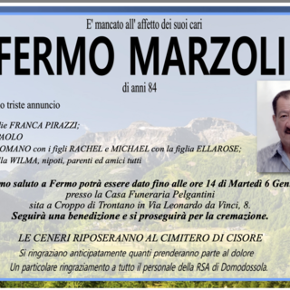 Fermo Marzoli di anni 84