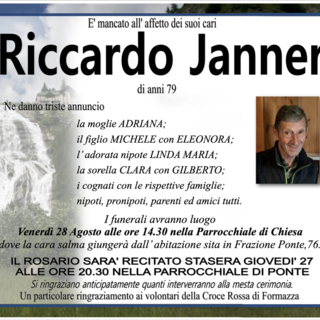 Riccardo Janner di anni 79