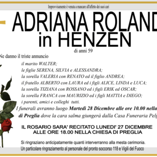 Adriana Rolandi in Henzen di anni 59