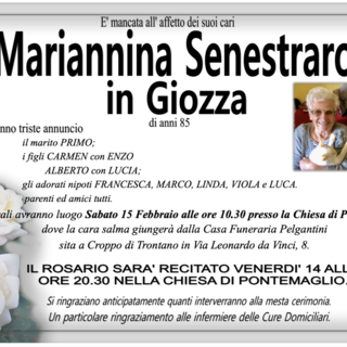 Mariannina Senestraro in Giozza di anni 85