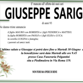 Giuseppe Sarigu di anni 93