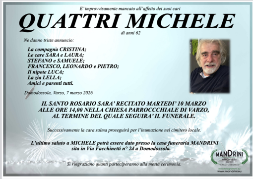 Quattrini Michele di anni 62