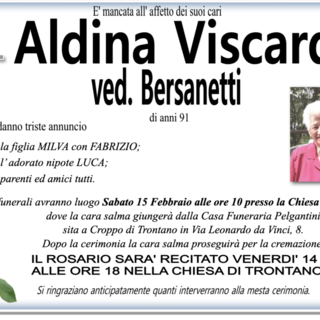 Aldina Viscardi ved. Bersanetti 91 anni