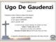 Ugo De Gaudenzi di anni 88