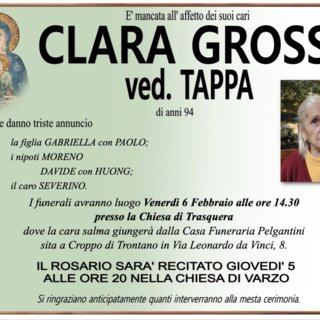 Clara Grossi ved. Tappa di anni 94