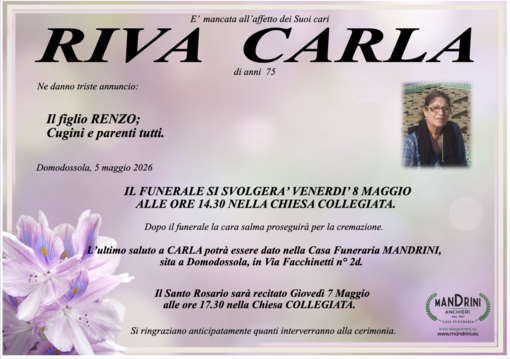 Riva Carla di anni 75