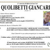 Quolibetti Giancarlo di anni 71