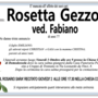 Rosetta Gezzoli ved. Fabiano di anni 77