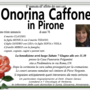 Onorina Caffone in Pirone di anni 78