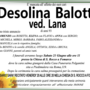 Desolina Balotti ved. Lana 93 anni
