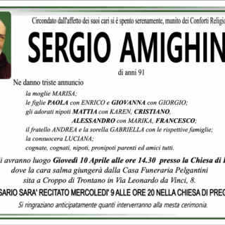 Sergio Amighini di anni 91