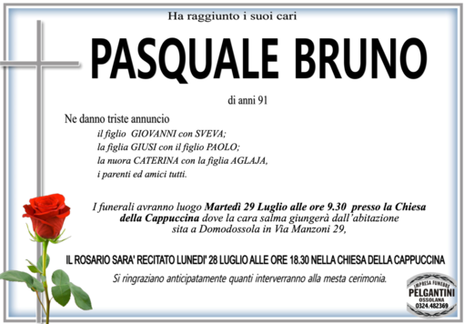 Pasquale Bruno di anni 91