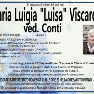 Maria Luigia "Luisa Viscardi" ved. Conti di anni 87