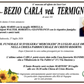 Bezio Carla ved. Termignoni di anni 101
