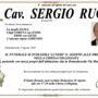 Cav. Sergio Ruga di anni 88