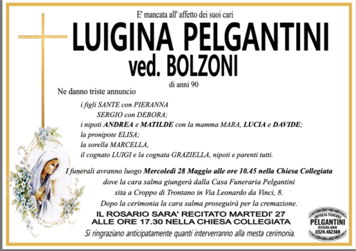Luigina Pelgantini ved. Bolzoni di anni 90