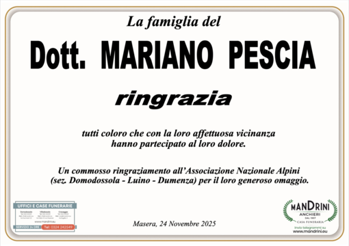 Ringraziamento Ringraziamento