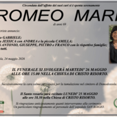 Romeo Maria di anni 69 Romeo Maria di anni 69