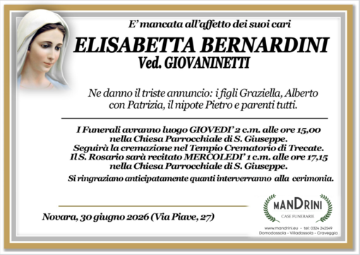Elisabetta Bernardini ved. Giovaninetti