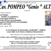 Cav. Pompeo "Genio" Altilia di anni 89 Cav. Pompeo "Genio" Altilia di anni 89