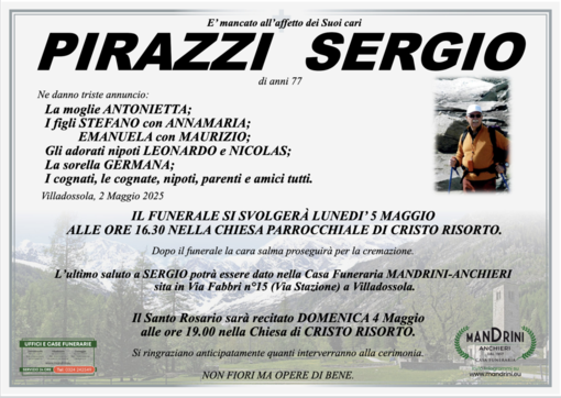 Pirazzi Sergio di anni 77