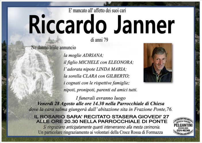 Riccardo Janner di anni 79