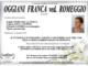 Oggiani Franca ved. Romeggio di anni 86