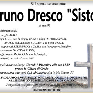 Bruno Dresco &quot;Sisto&quot; di anni 95